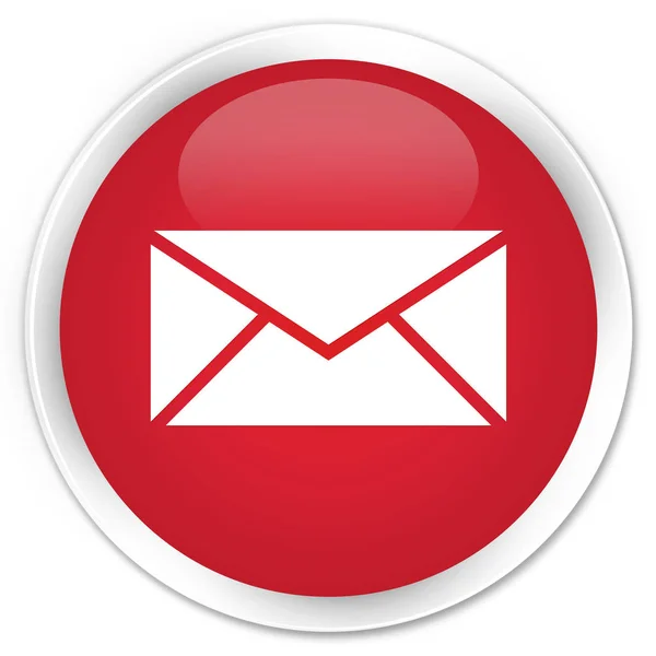 Email icon premium red round button — Stock Photo, Image