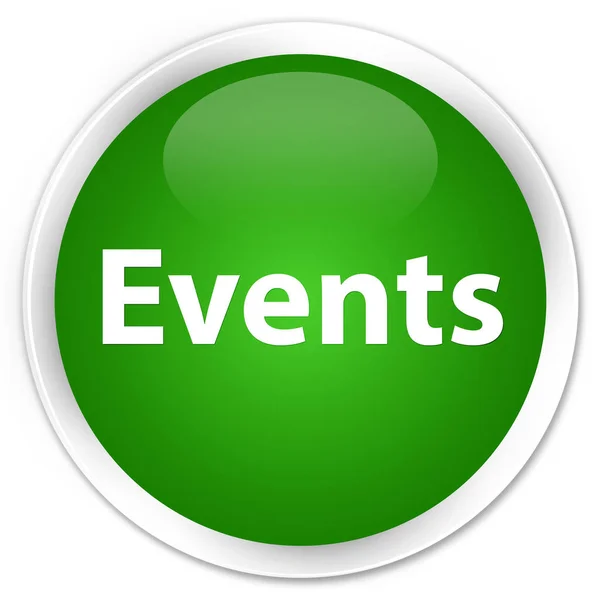 Veranstaltungen Premium grüner runder Knopf — Stockfoto