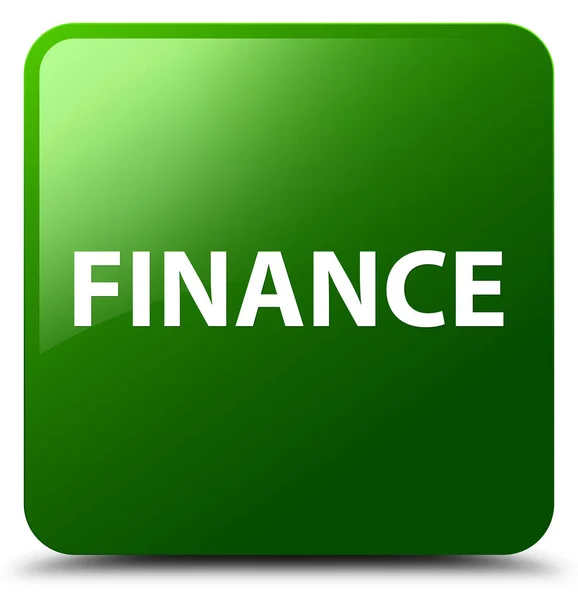 Pénzügyi zöld négyzet gomb — Stock Fotó