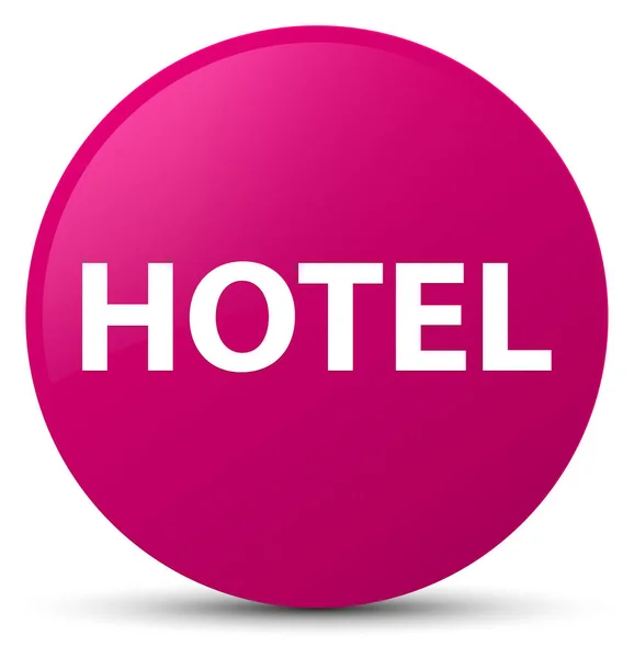 Hotel rosa runder Knopf — Stockfoto