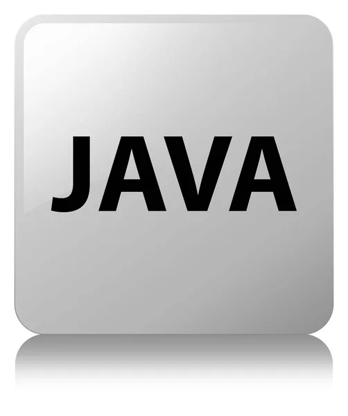 Java の白い正方形ボタン — ストック写真