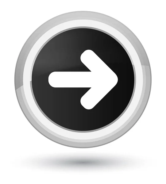 Next arrow icon prime black round button — Stock Photo, Image