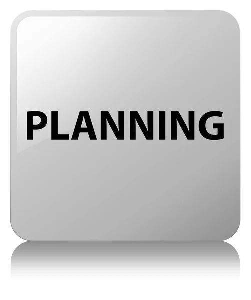 Planification bouton carré blanc — Photo