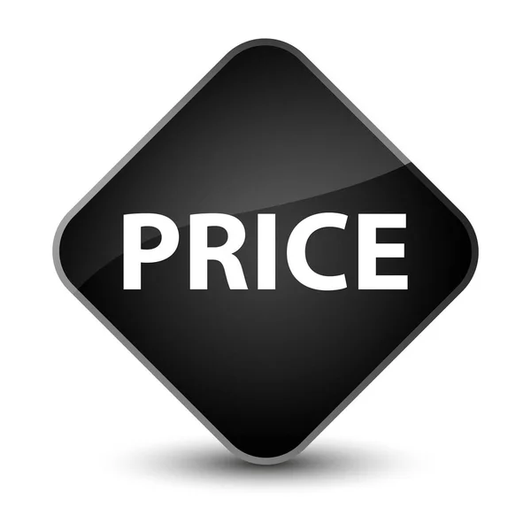 Preço elegante botão de diamante preto — Fotografia de Stock
