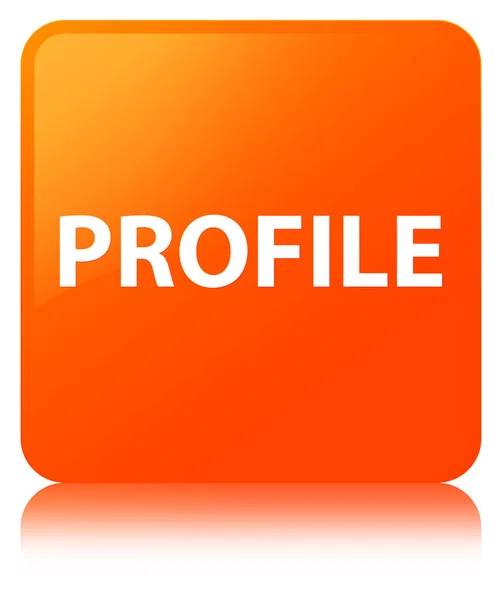 프로필 주황색 사각형 버튼 — 스톡 사진
