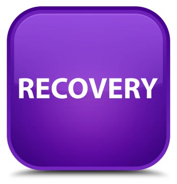 Kurtarma özel mor kare düğme