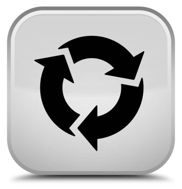 Yenile simgesini özel beyaz kare düğmesi