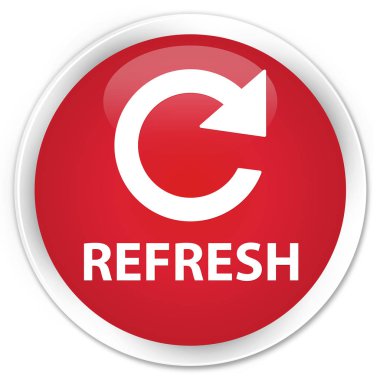 Yenileme (döndürme ok simgesi) sigorta primi kırmızı yuvarlak düğmesi