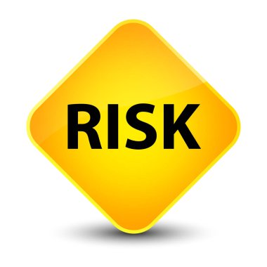 Risk zarif sarı elmas düğmesi