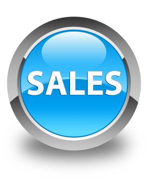 Satış parlak mavi mavi yuvarlak düğme