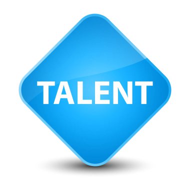 Yetenek zarif camgöbeği mavi elmas düğmesi