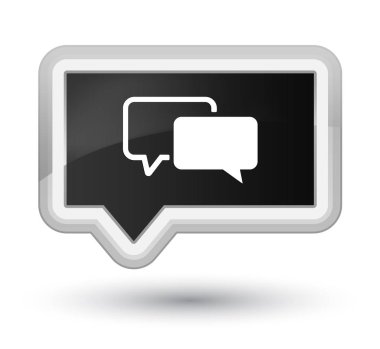 Referansları simge siyah banner buton asal