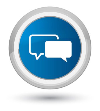 Referansları kutsal kişilerin resmi ana mavi yuvarlak düğme