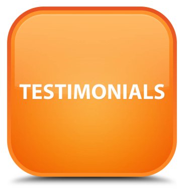 Referansları özel turuncu kare düğme