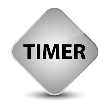 Zamanlayıcı zarif beyaz elmas düğmesi