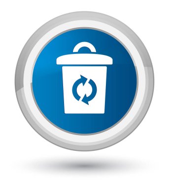 Çöp kutusu simgesini Başbakan düğmenin mavi