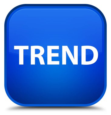 Eğilim özel mavi kare düğme