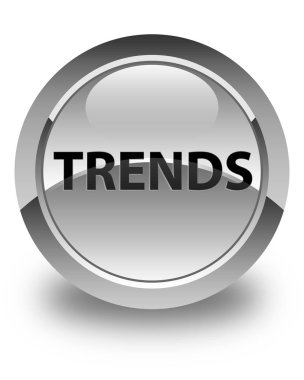 Eğilimleri parlak beyaz yuvarlak düğme