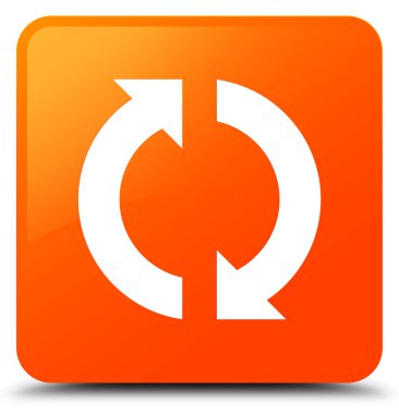 Güncelleştirme simgesi turuncu kare düğme