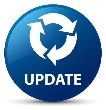 Güncelleştirme (yenileme simgesi) mavi yuvarlak düğmesi