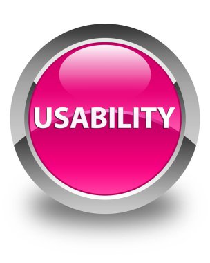 Kullanılabilirlik parlak düğme pembe