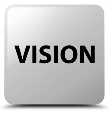 Vizyon beyaz kare düğme