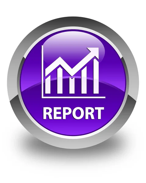 Report (statistics icon) glossy purple round button