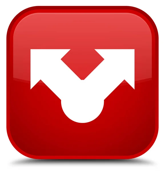 Partager icône spécial bouton carré rouge — Photo