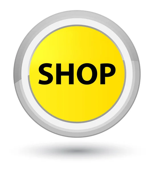 Bouton rond jaune prime Shop — Photo