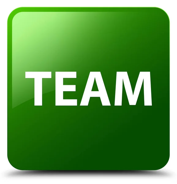 Team green square button — Stock Photo, Image