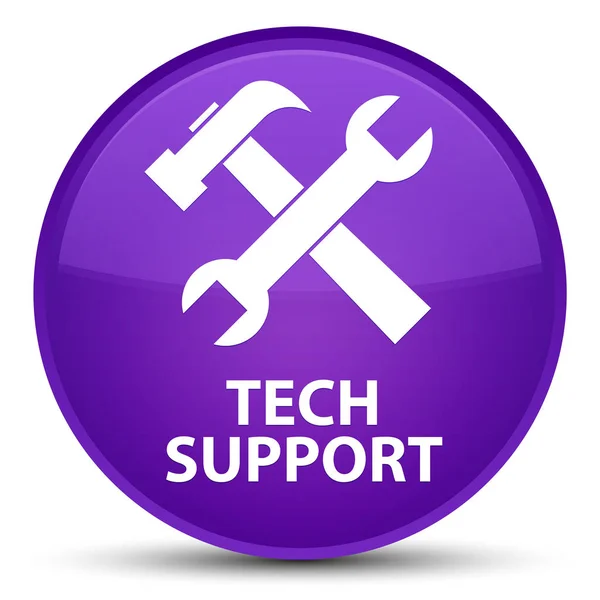 Support technique (icône d'outils) bouton rond violet spécial — Photo
