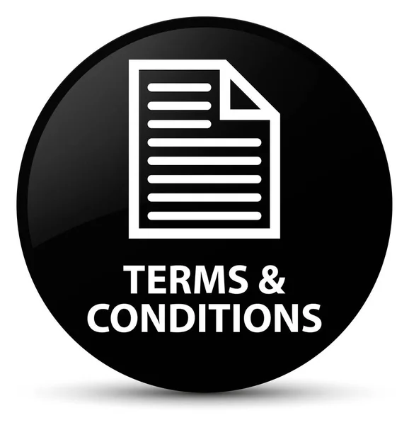 Terms and conditions (page icon) black round button