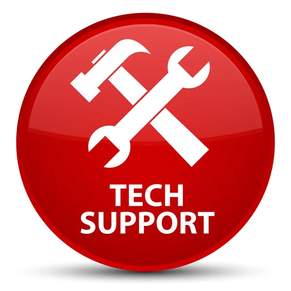 Tech support (tools icon) special red round button — Stock Photo, Image