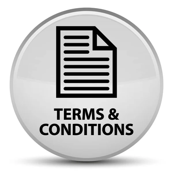 Terms and conditions (page icon) special white round button
