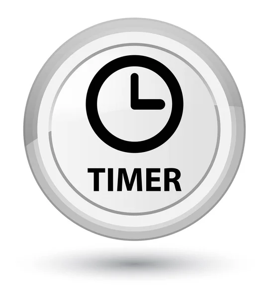 Eerste witte ronde toets timer — Stockfoto