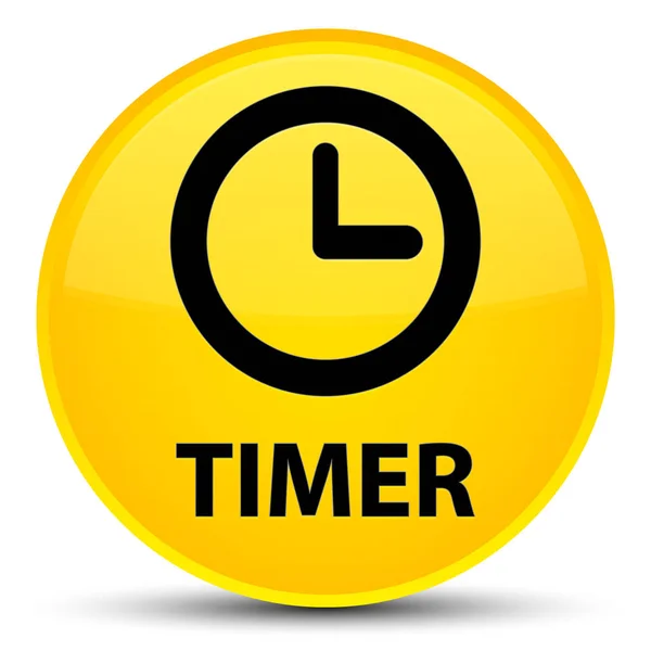 Timer spezielle gelbe runde Taste — Stockfoto