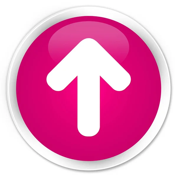 Carregar ícone de seta botão redondo rosa prémio — Fotografia de Stock