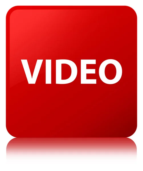 Video Röda torget-knappen — Stockfoto