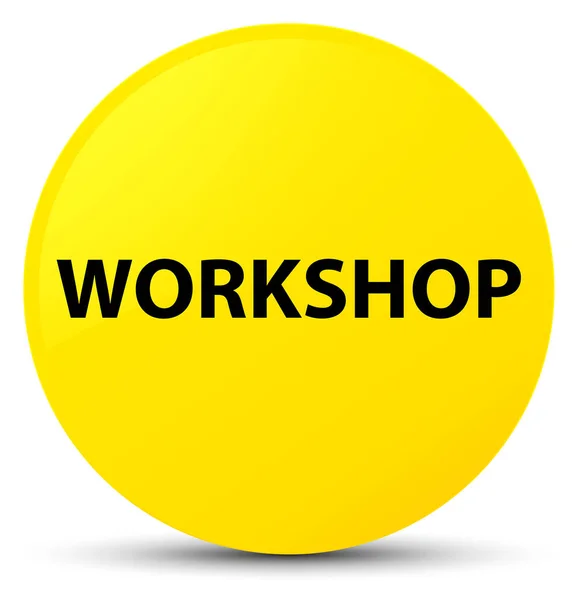 Workshop giallo pulsante rotondo — Foto Stock