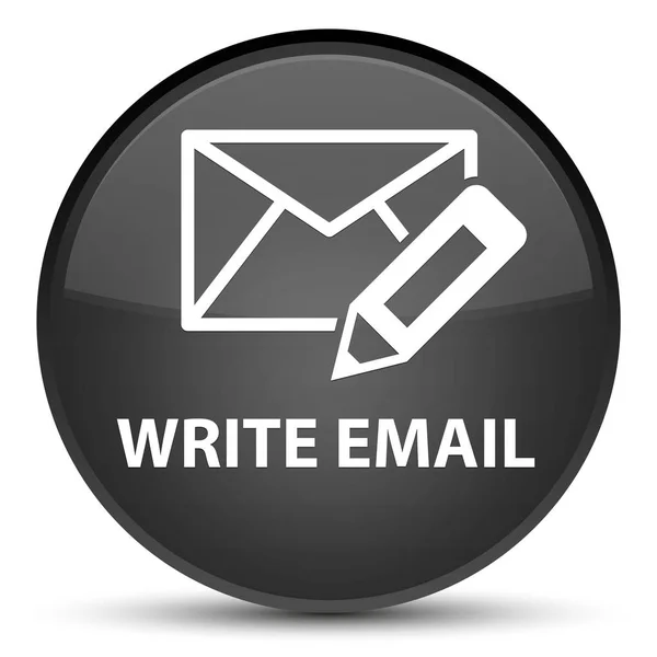 E-posta özel siyah yuvarlak düğmesini yazmak — Stok fotoğraf