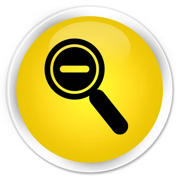 Pictogram premium gele ronde knop Uitzoomen — Stockfoto