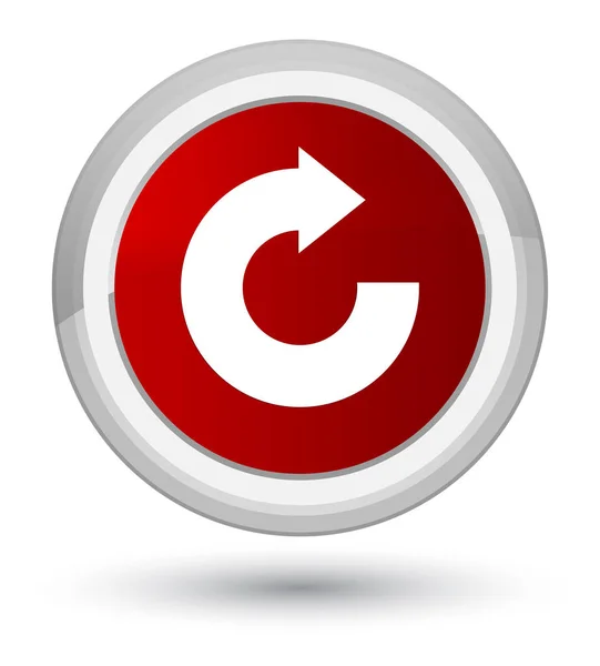 Reply arrow icon prime red round button — Stock Photo, Image