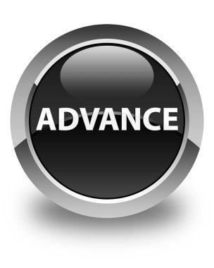 Önceden parlak düğme siyah