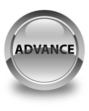 Önceden parlak düğme beyaz