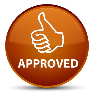 (Simge Yaşasın) özel kahverengi yuvarlak düğmesi onaylı