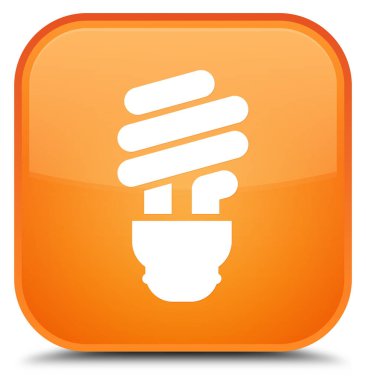 Ampul simgesini özel turuncu kare düğme