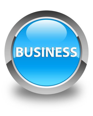 İş parlak mavi mavi yuvarlak düğmesi