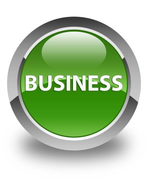 İş parlak yumuşak yeşil yuvarlak düğmesi