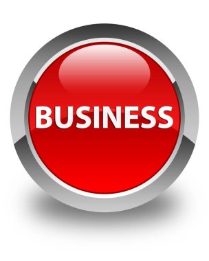 İş parlak kırmızı yuvarlak düğme