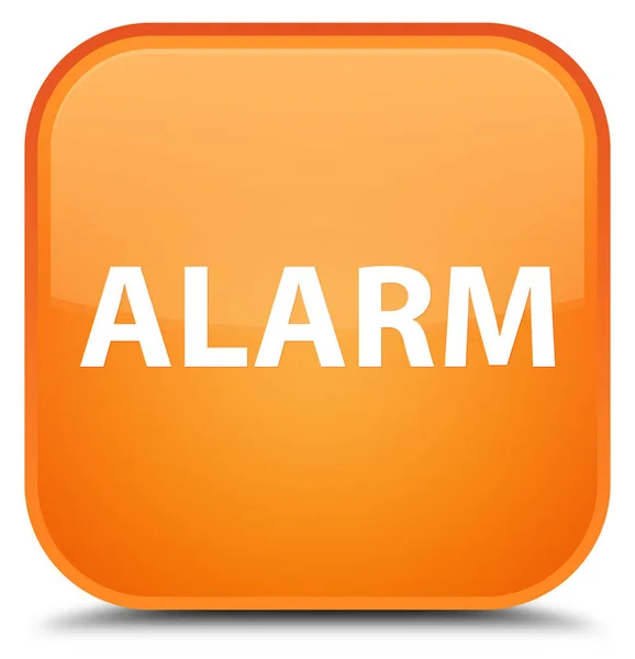 Alarme botão quadrado laranja especial — Fotografia de Stock